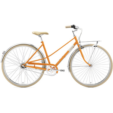 Vélo Hollandais CREME CAFERACER UNO 3 TRAPEZ Orange 2020 CREME Probikeshop 0